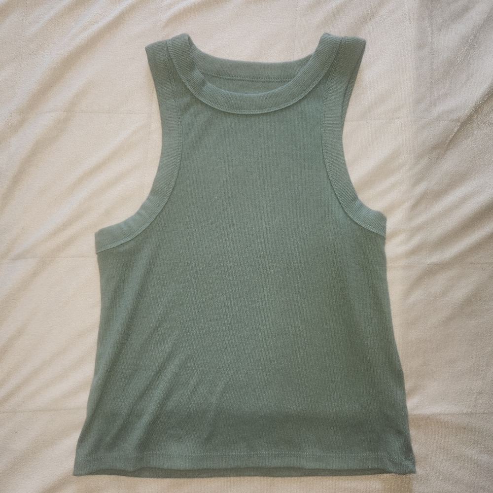 Old Navy Ribbed Tank Top Sage Olive green. Womens size Medium